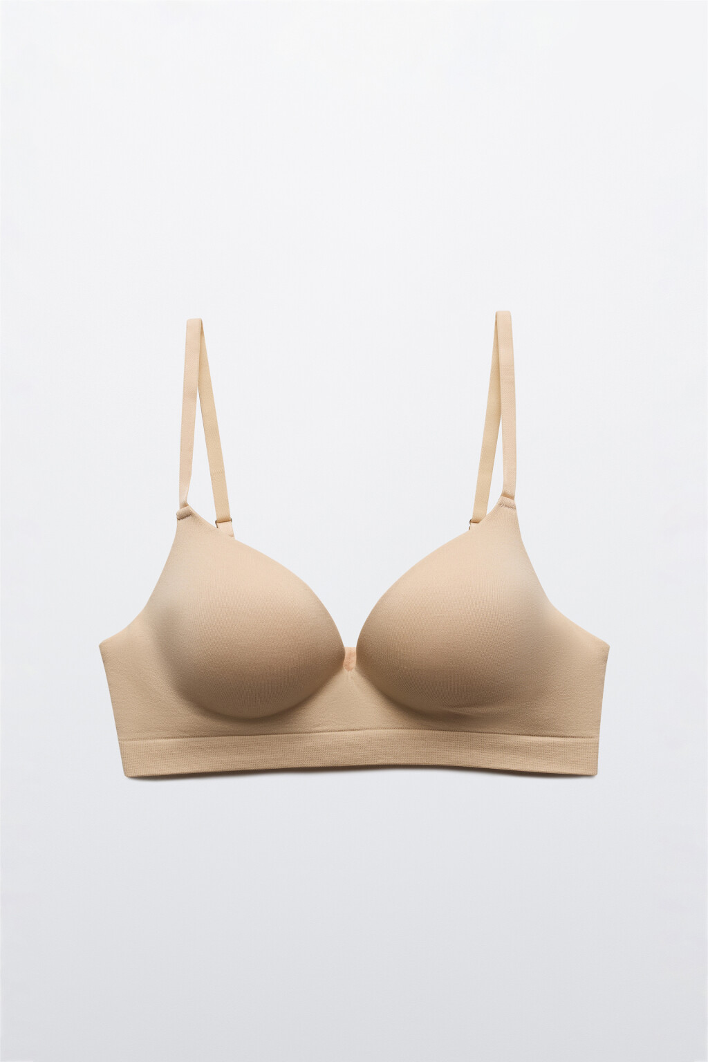 Бюстгальтер-бра гладкий бесшовный - цвет бежевый - 5