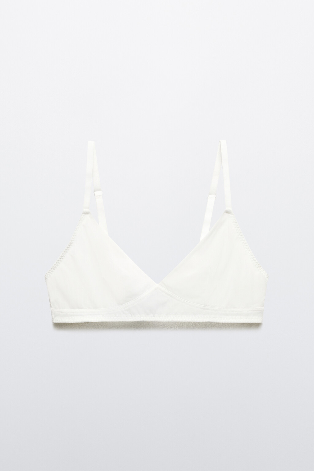 Бюстгальтер-бралетт из сетки - цвет белый - 5