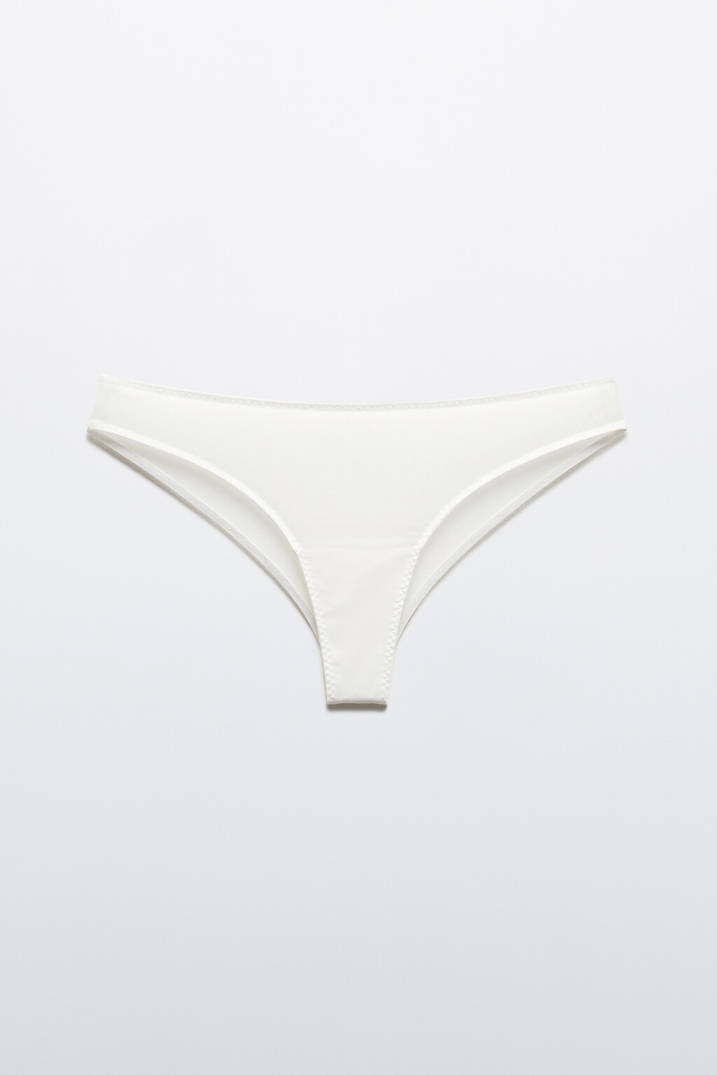 Трусы-слипы из сетки - цвет белый - 5