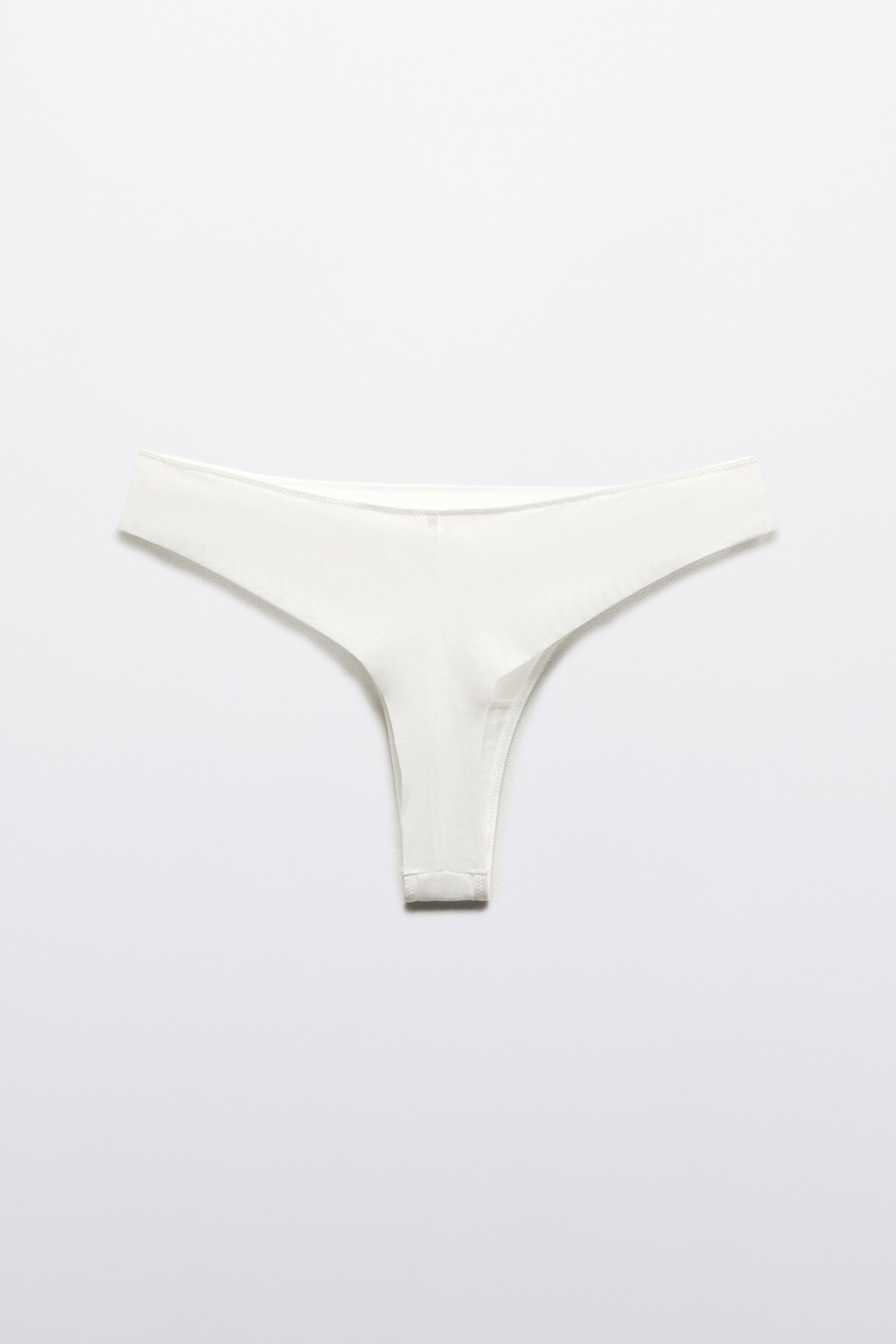 Трусы-стринги из сетки - цвет белый - 5