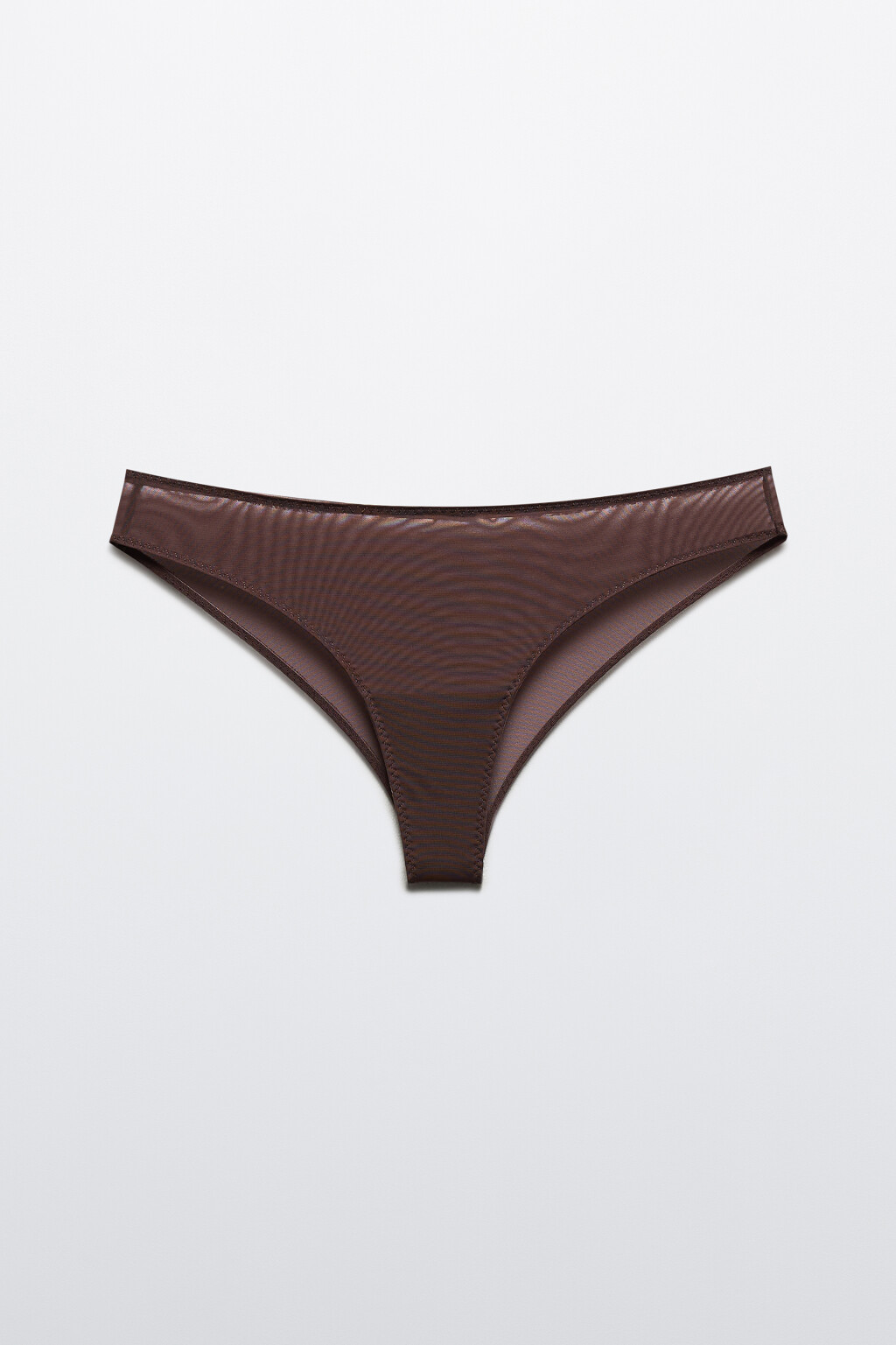 Трусы-стринги из сетки - цвет коричневый - 5