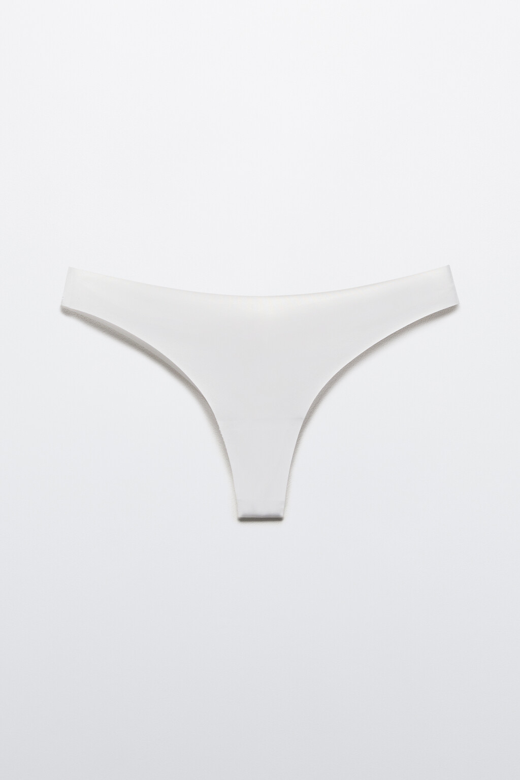 Трусы-стринги с высокой посадкой - цвет белый - 5
