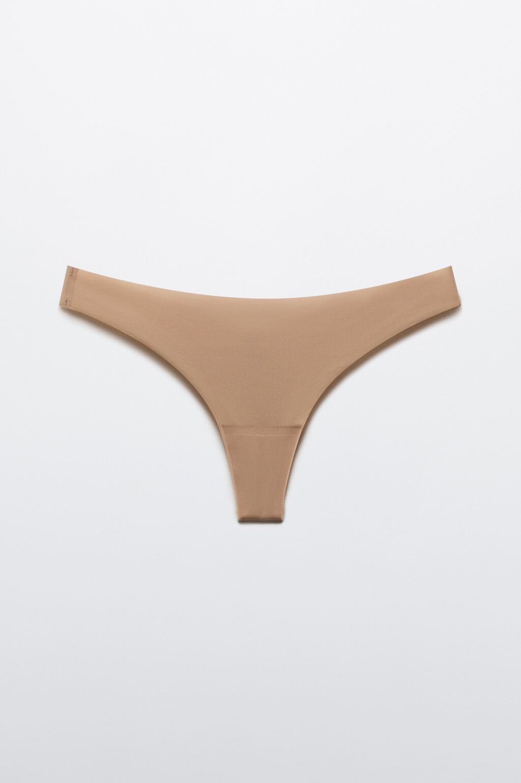 Трусы-стринги с высокой посадкой - цвет бежевый - 5