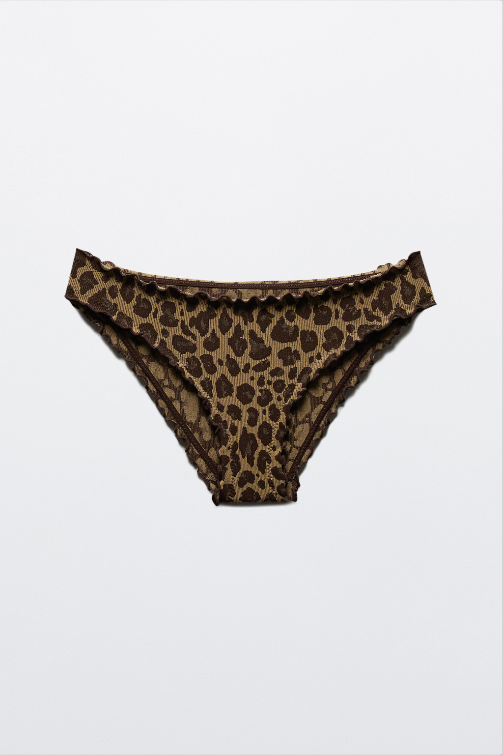 Трусы-слипы в рубчик с принтом - цвет мультиколор - 5