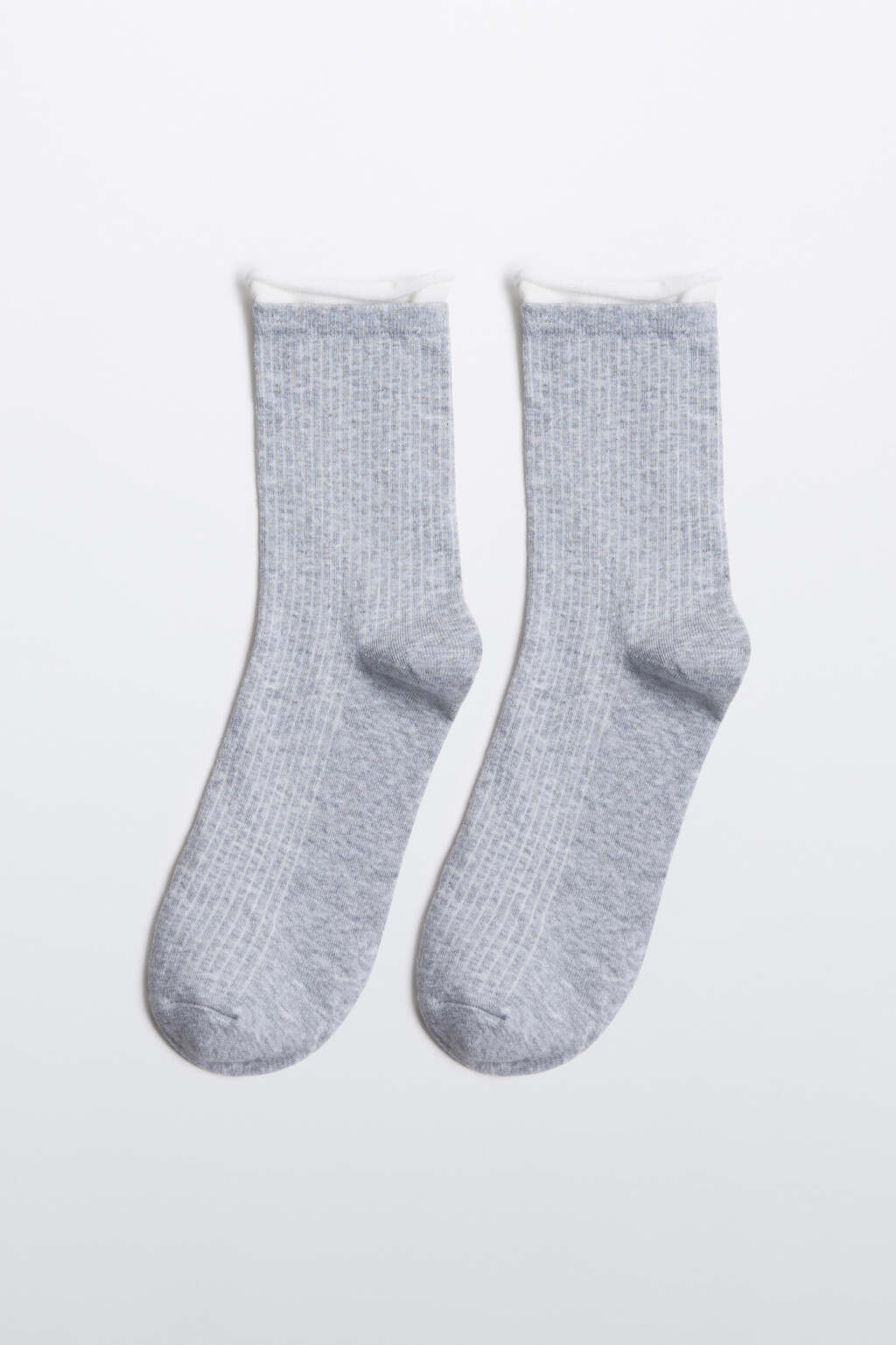 Носки с имитацией второго слоя - цвет серый - 1