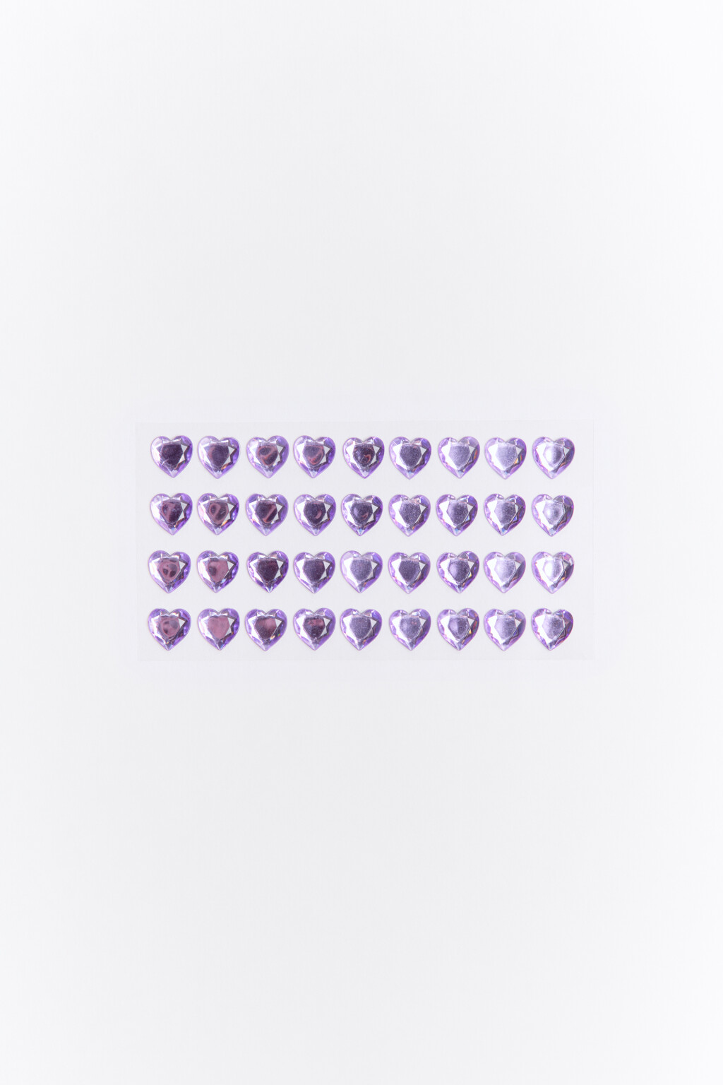 Набор наклеек-сердечек - цвет серый - 1