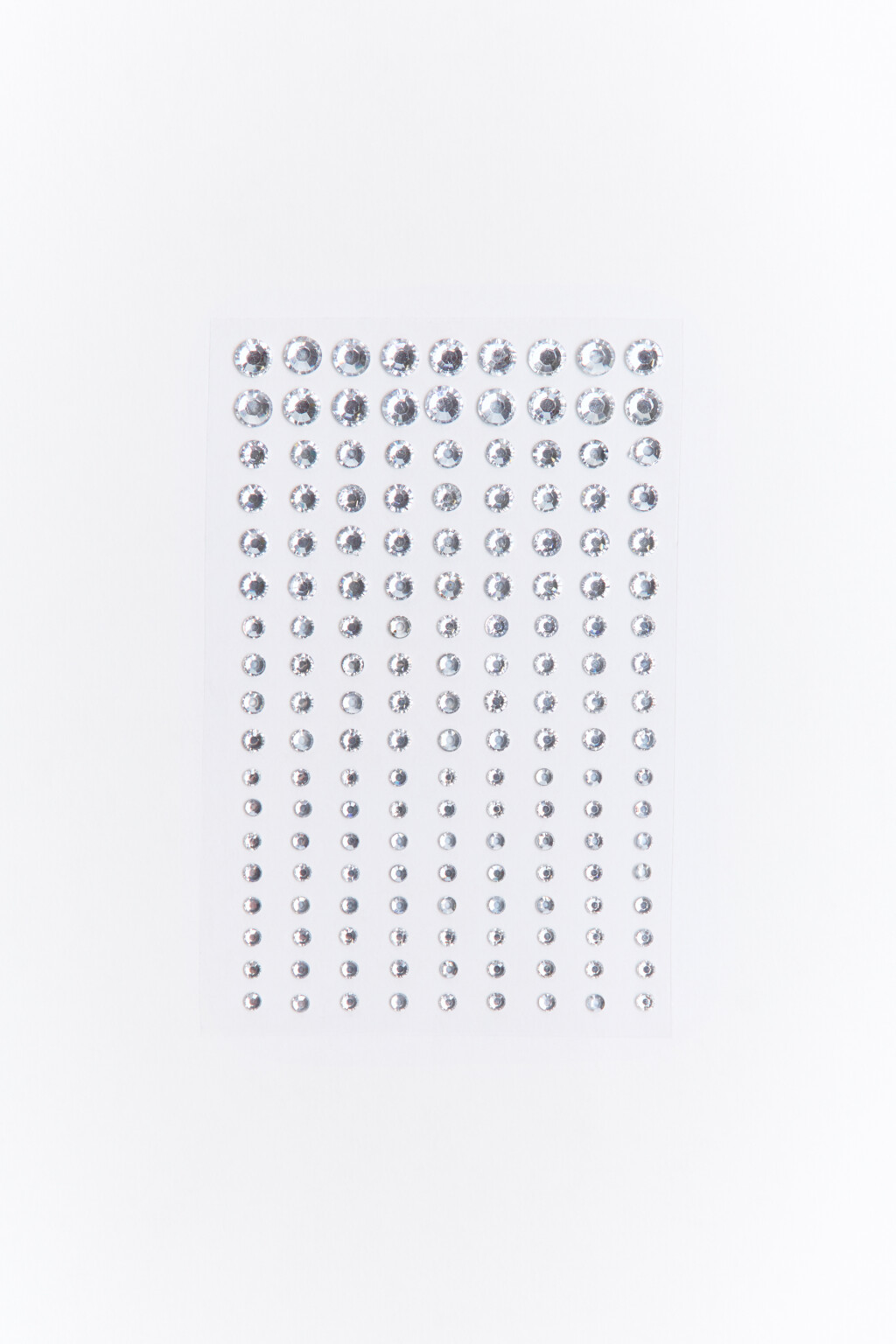 Набор наклеек-страз - цвет белый - 1