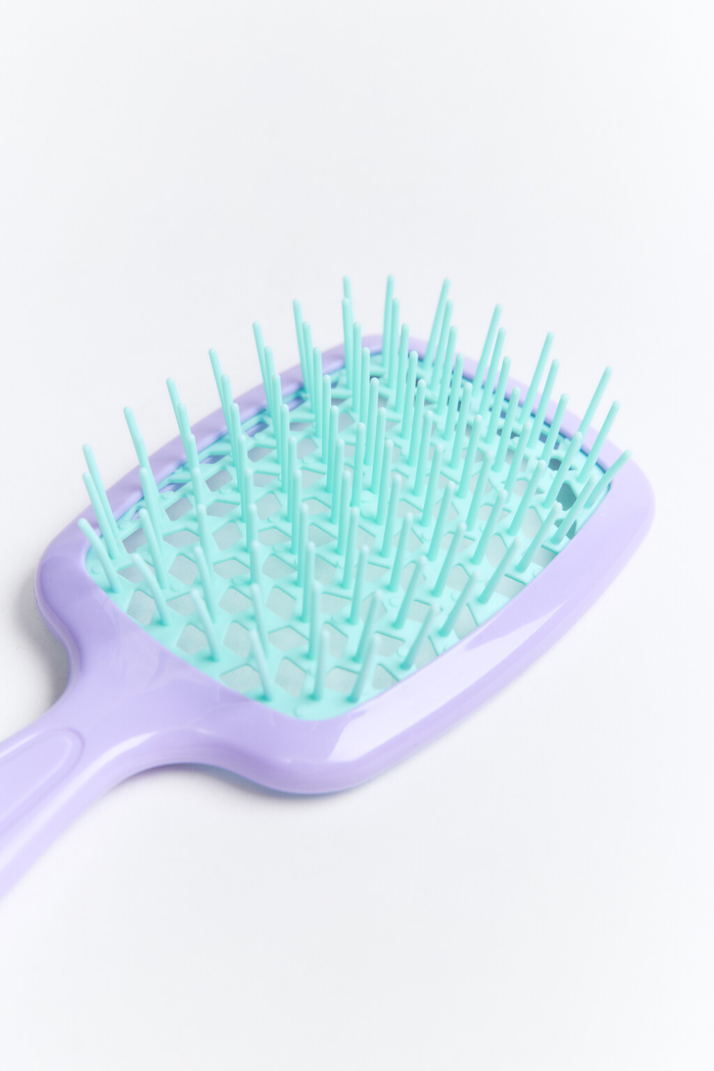 Расческа широкая для мокрых волос - цвет розовый - 2