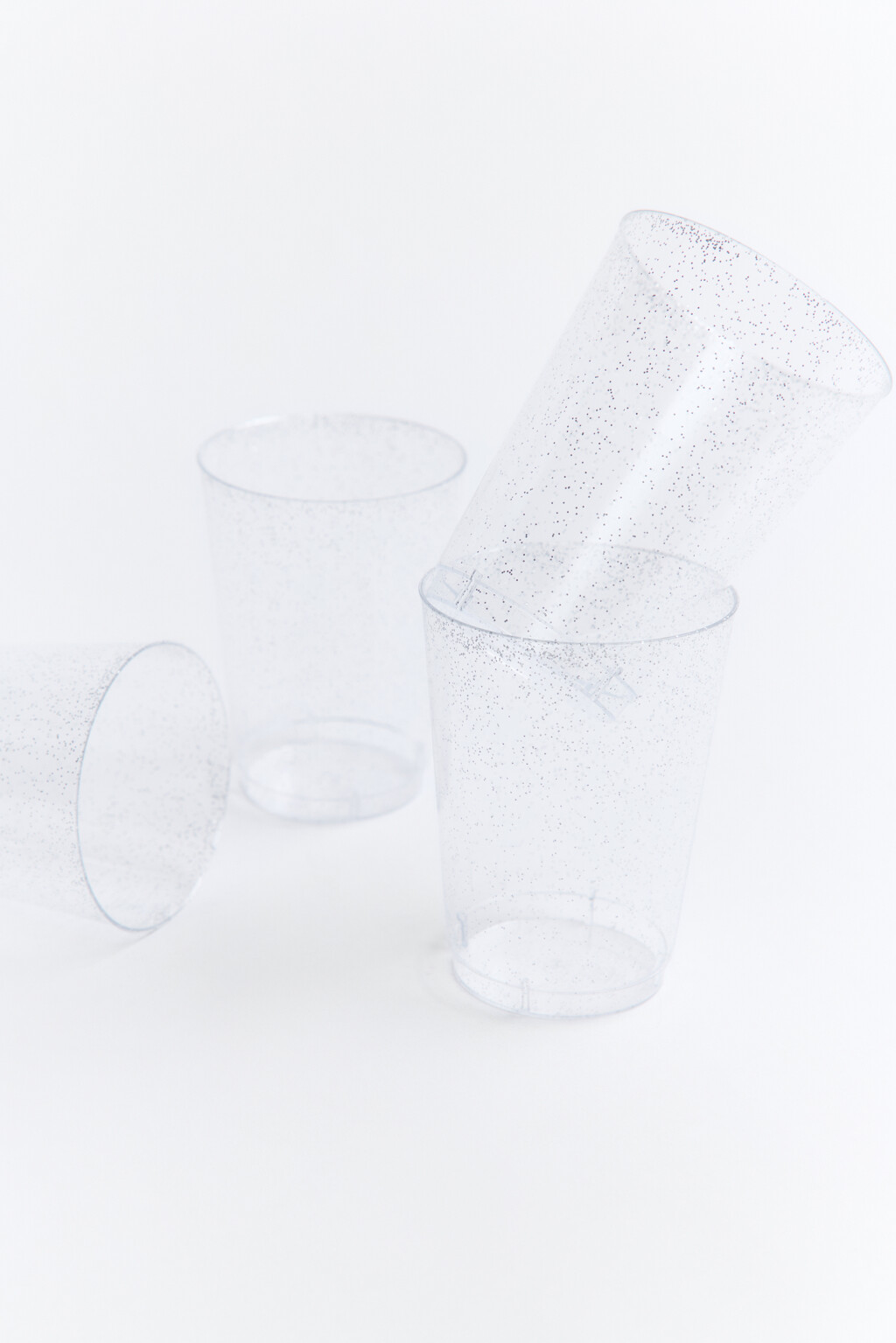Набор стаканов для пикника с блестками - цвет серый - 1