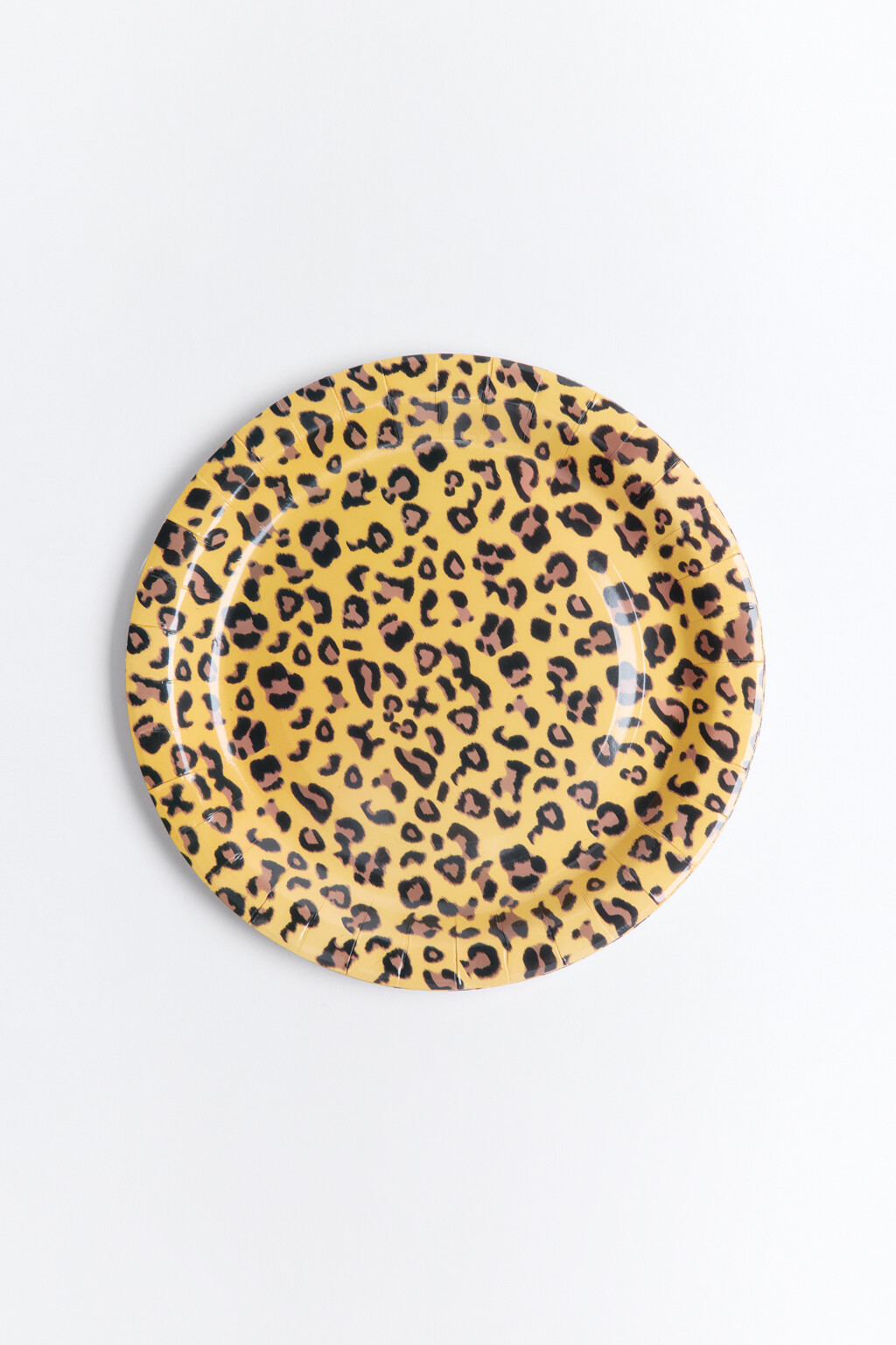 Набор тарелок для пикника с лео-принтом (4 штуки) - цвет серый - 1