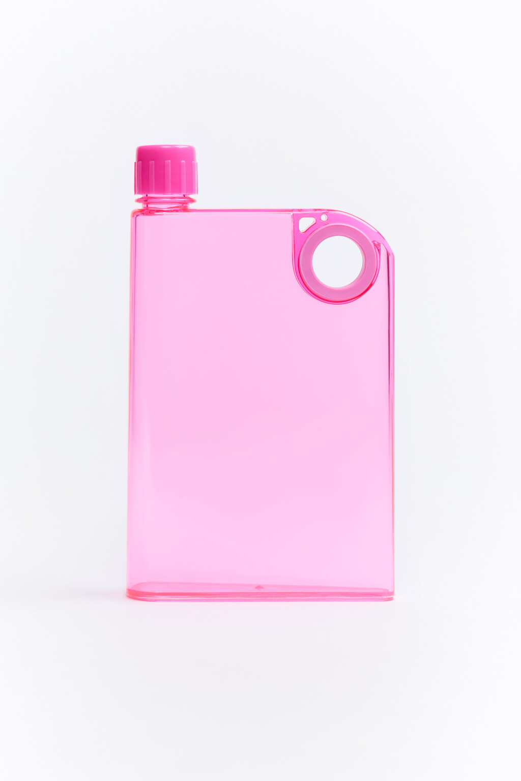 Бутылка для воды прозрачная - цвет розовый - 1
