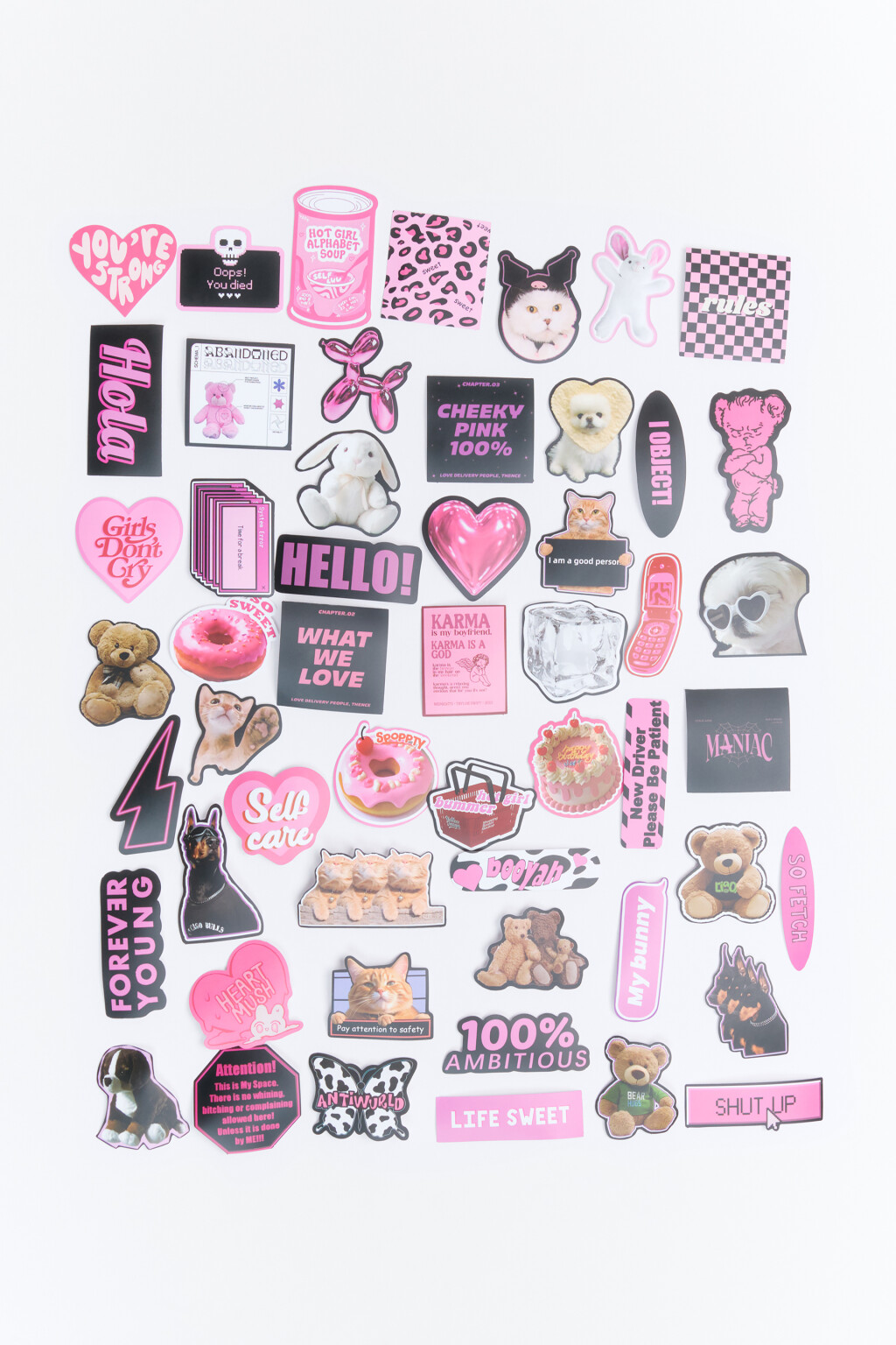 Набор наклеек - цвет голубой - 1