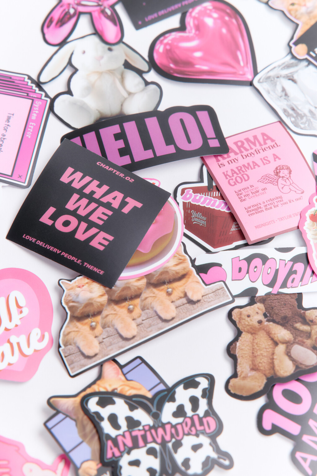 Набор наклеек - цвет голубой - 2