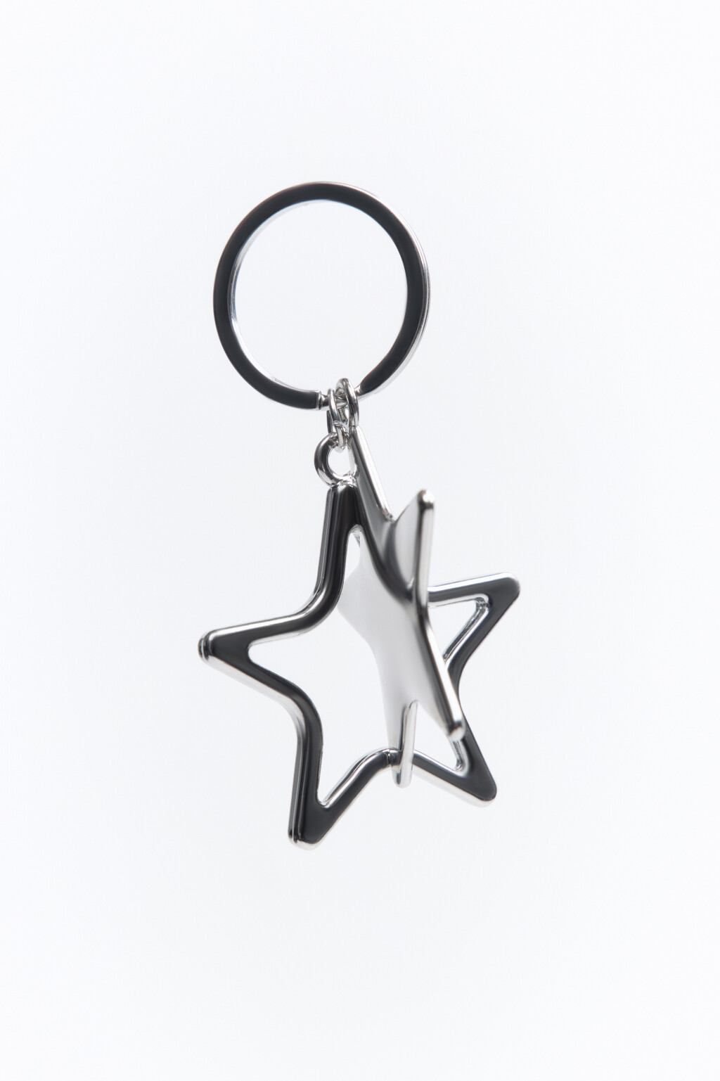 Брелок-обвес со звездой - цвет серый - 1