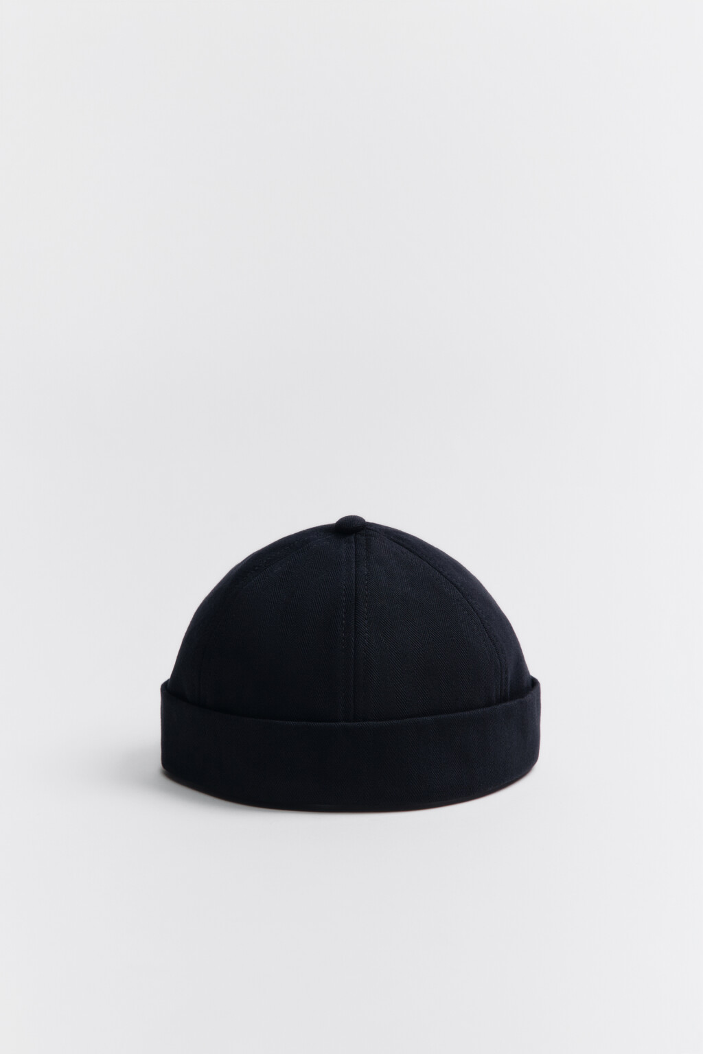 Кепка-докерка унисекс хлопковая - цвет черный - 1