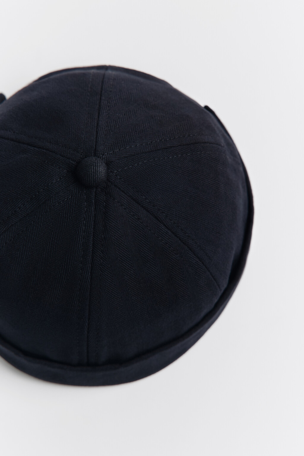 Кепка-докерка унисекс хлопковая - цвет черный - 2