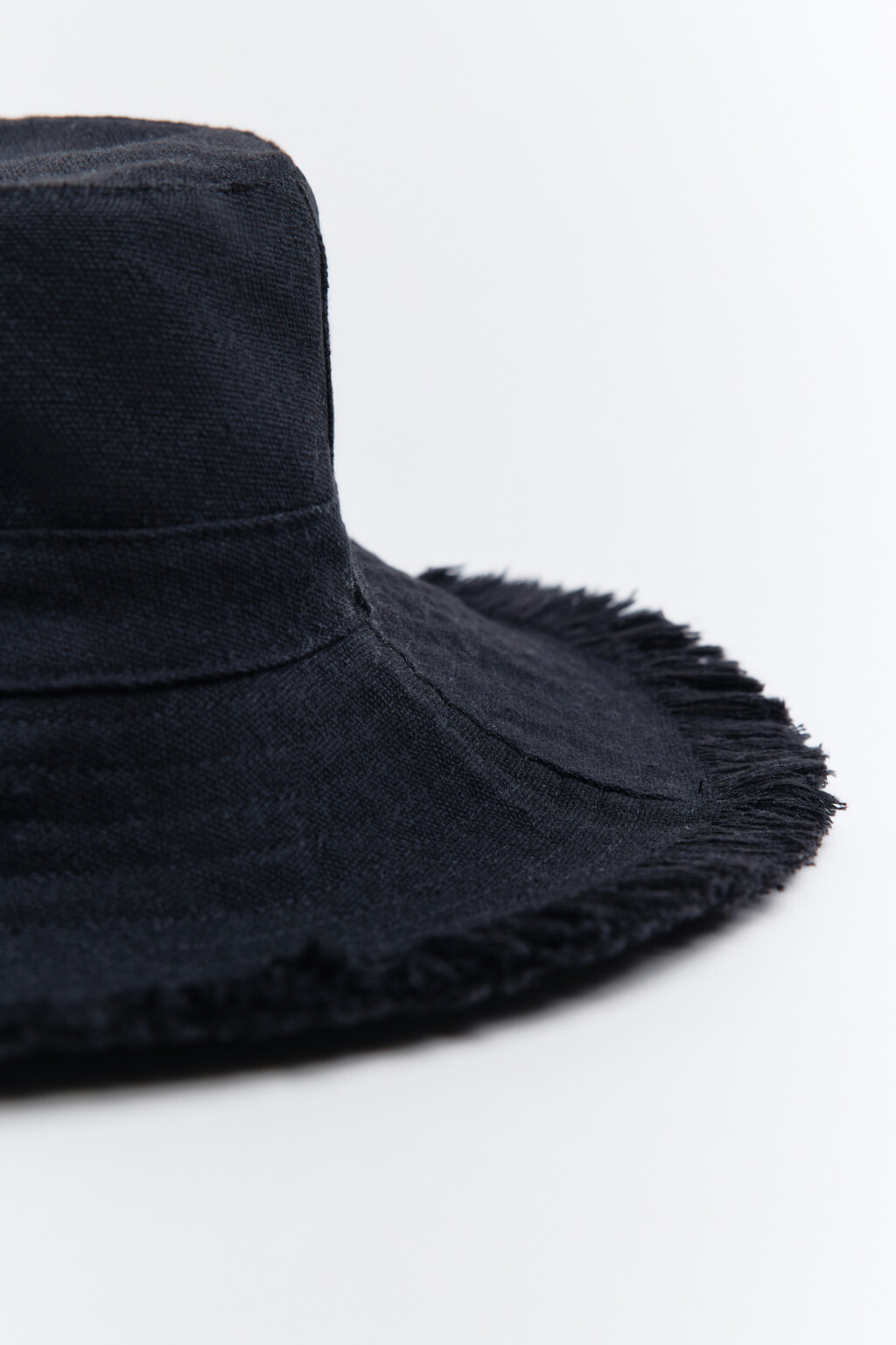 Панама с широкими полями и шнурком - цвет черный - 3