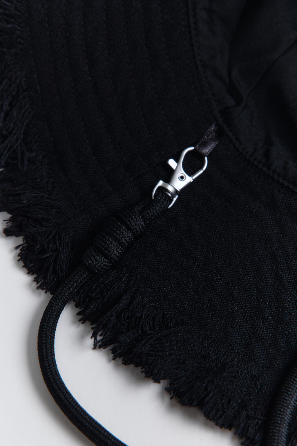 Панама с широкими полями и шнурком - цвет черный - 4