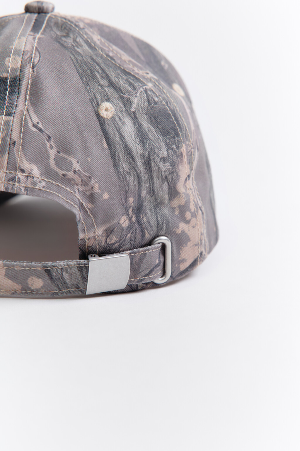 Бейсболка с принтом и вышивкой - цвет зеленый - 3