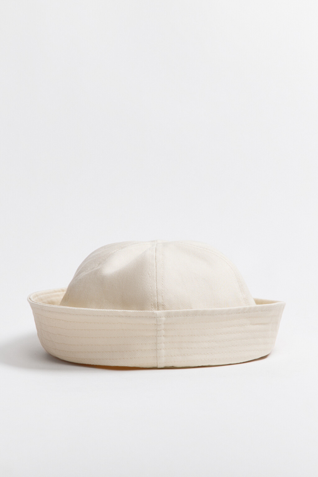 Панама-морячка хлопковая - цвет молочный - 3