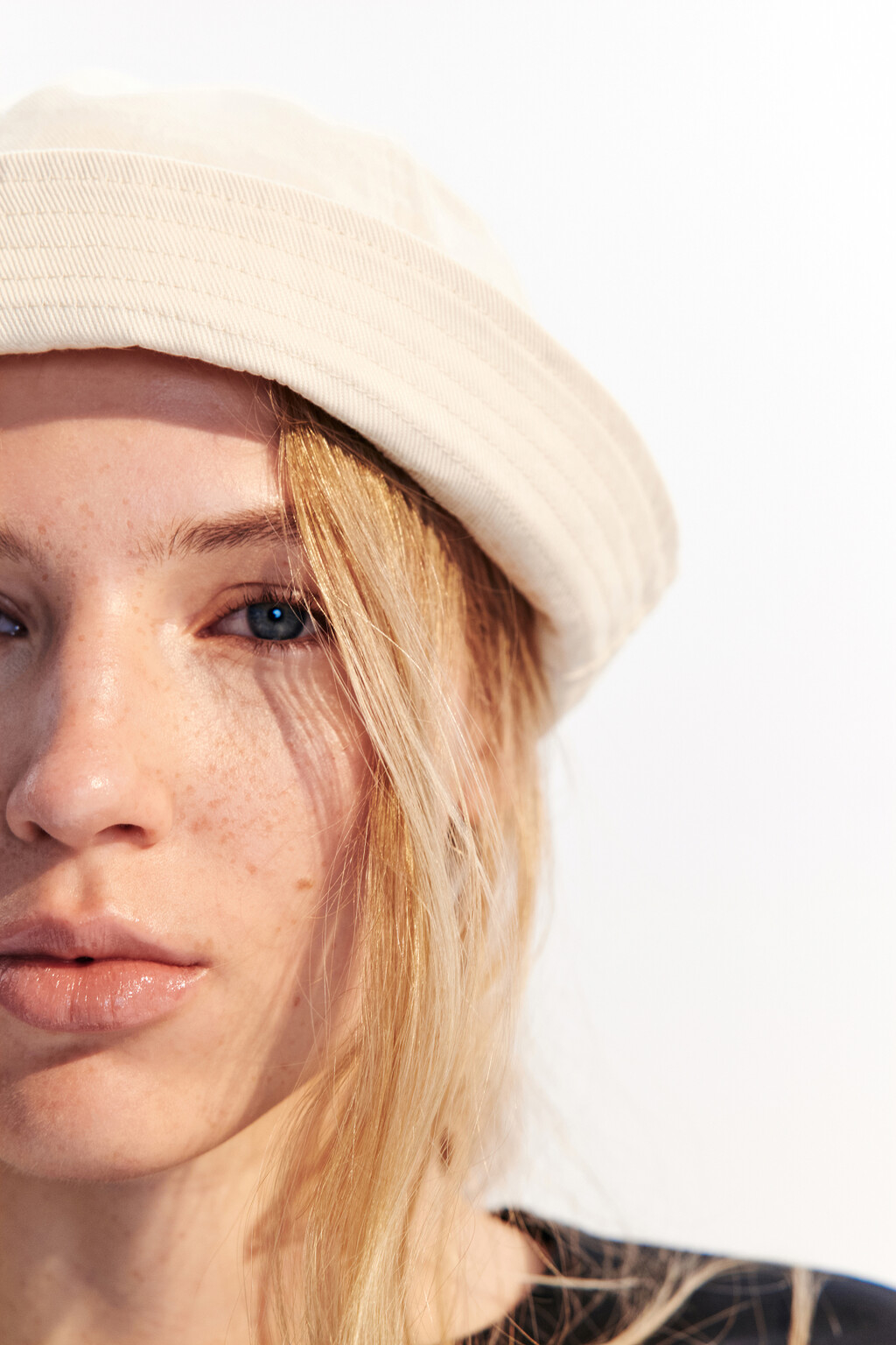Панама-морячка хлопковая - цвет молочный - 2