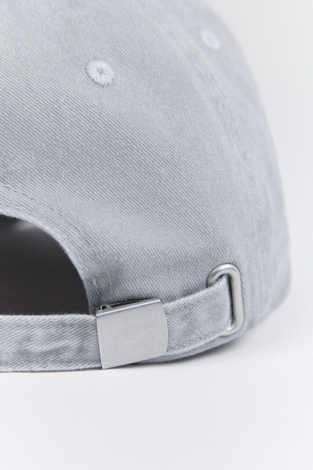 Бейсболка хлопковая с вышитой надписью - цвет серый - 4