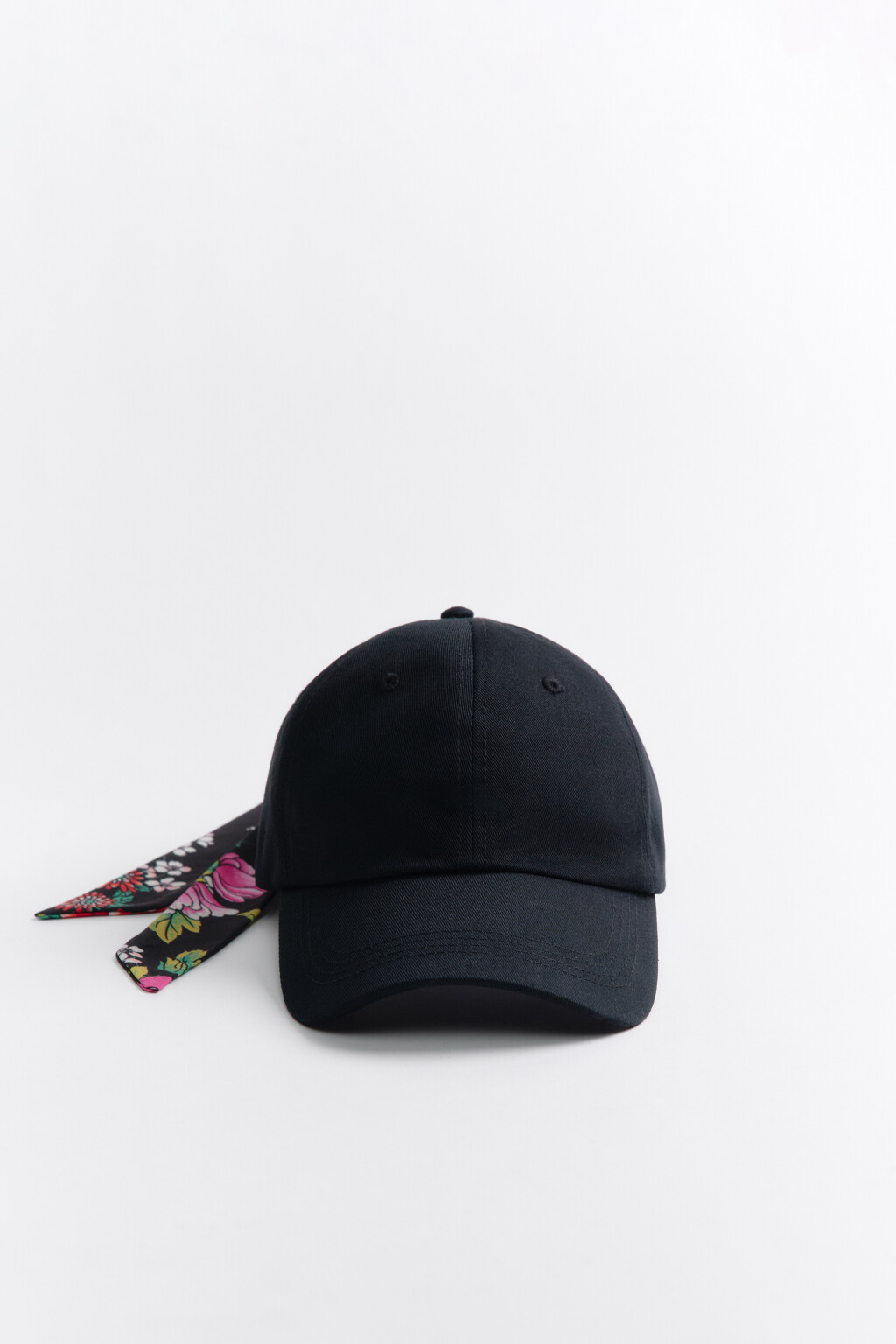 Бейсболка хлопковая с завязками - цвет белый - 2