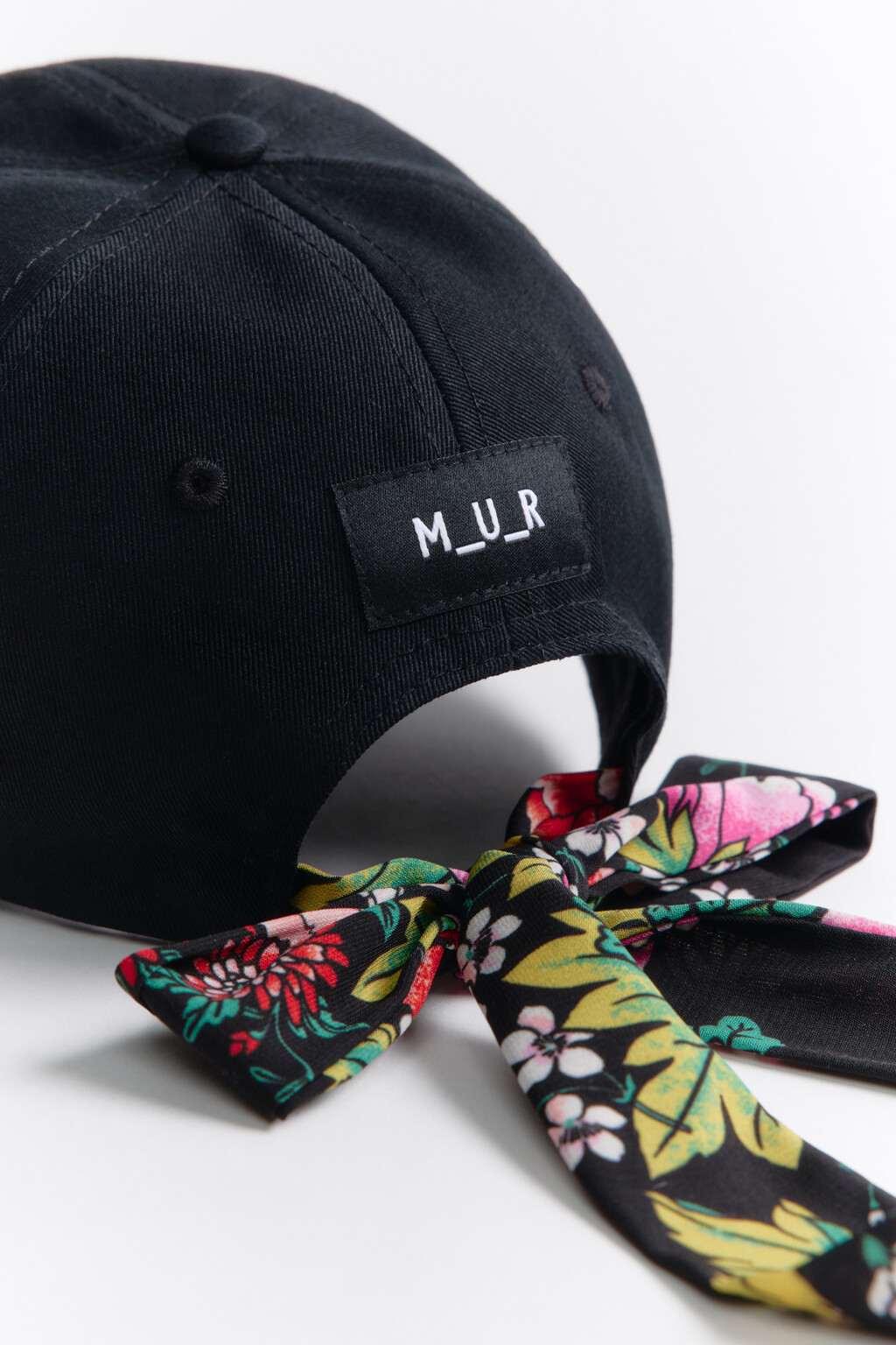 Бейсболка хлопковая с завязками - цвет белый - 5