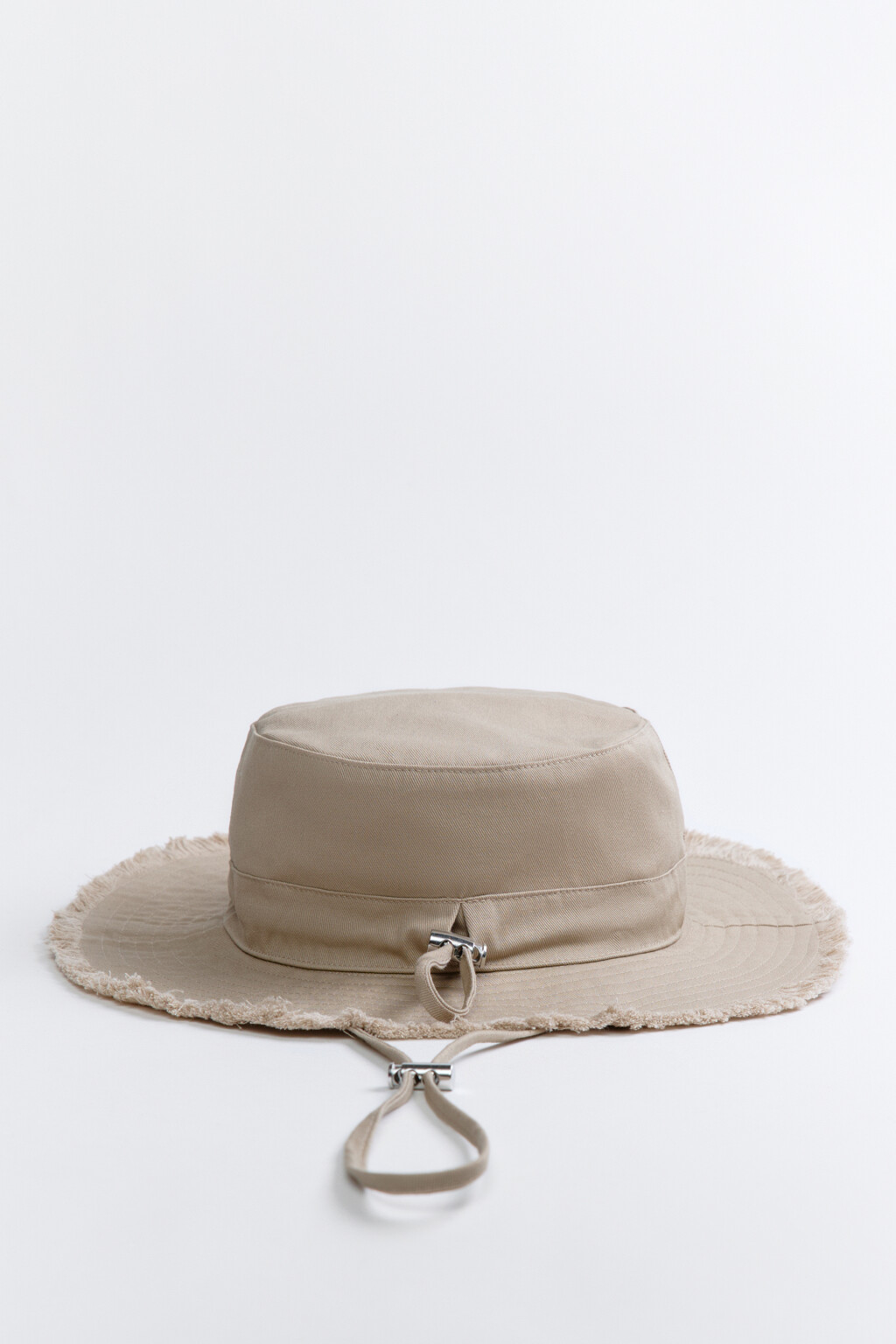 Панама хлопковая с завязками - цвет коричневый - 1