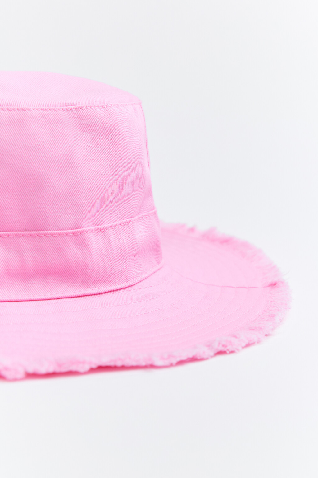 Панама хлопковая с завязками - цвет розовый - 6