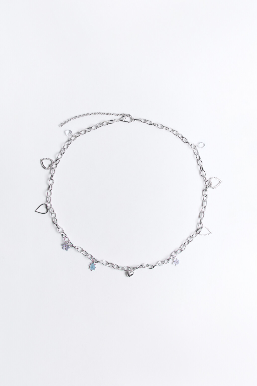 Цепь декоративная с подвесками - цвет серый - 1