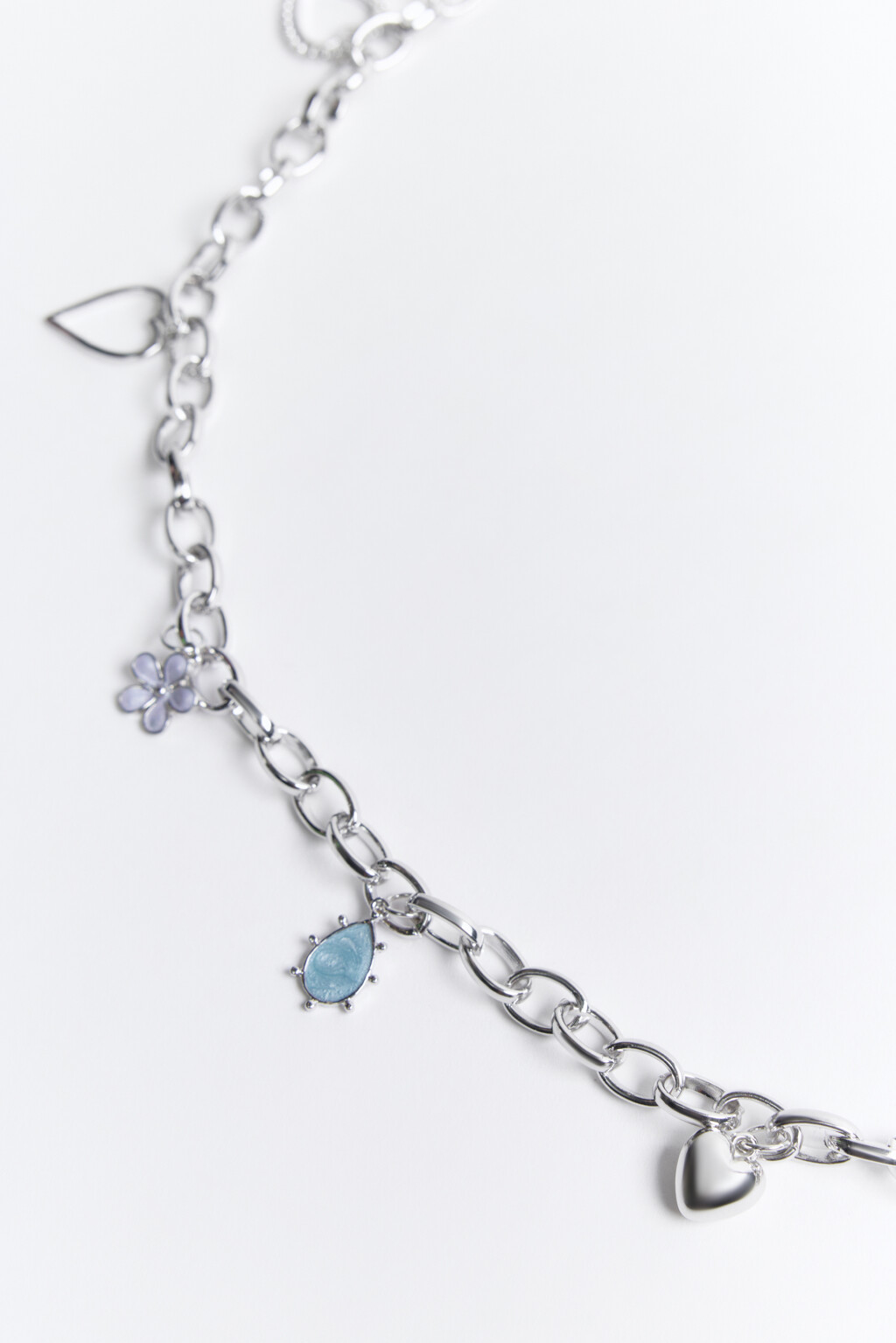 Цепь декоративная с подвесками - цвет серый - 2