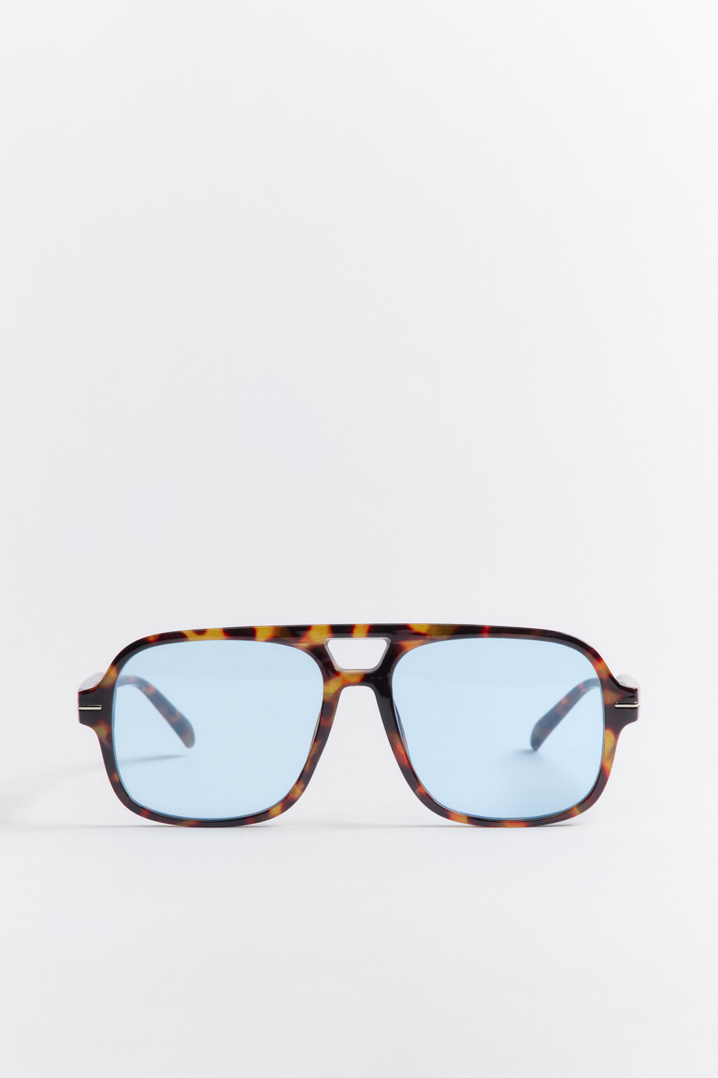 Очки солнцезащитные в леопардовой оправе - цвет голубой - 3