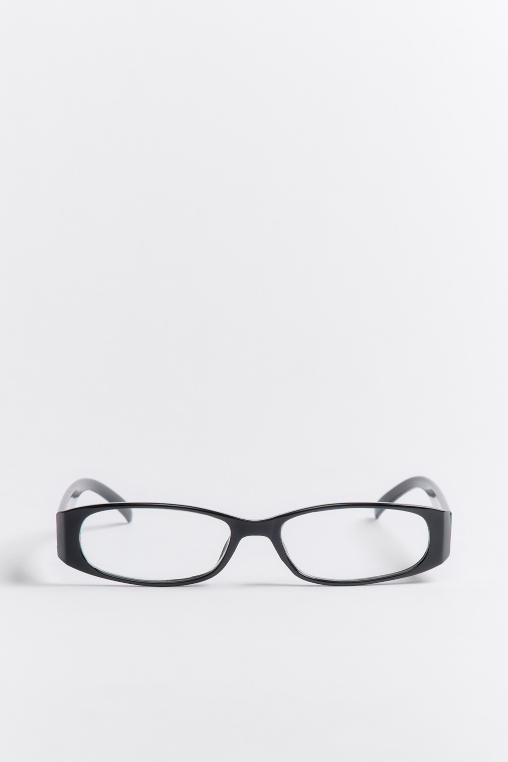 Очки-нулевки овальные в тонкой оправе - цвет бордовый - 1