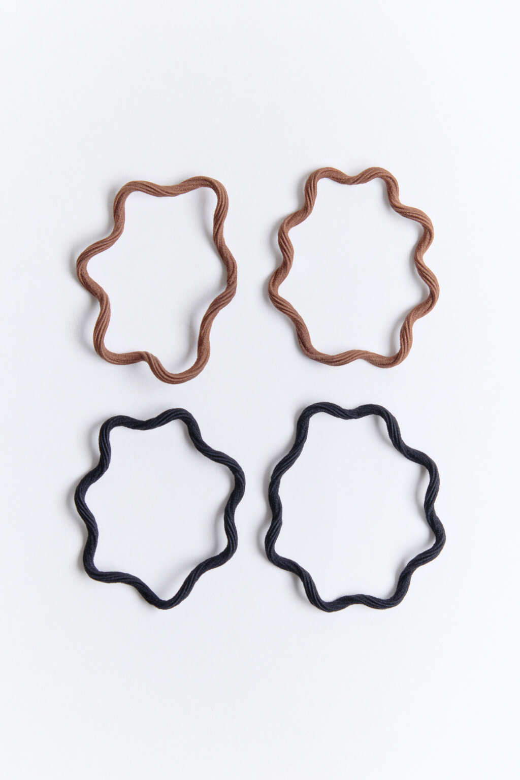 Набор резинок тонких (4 штуки) - цвет черный - 1