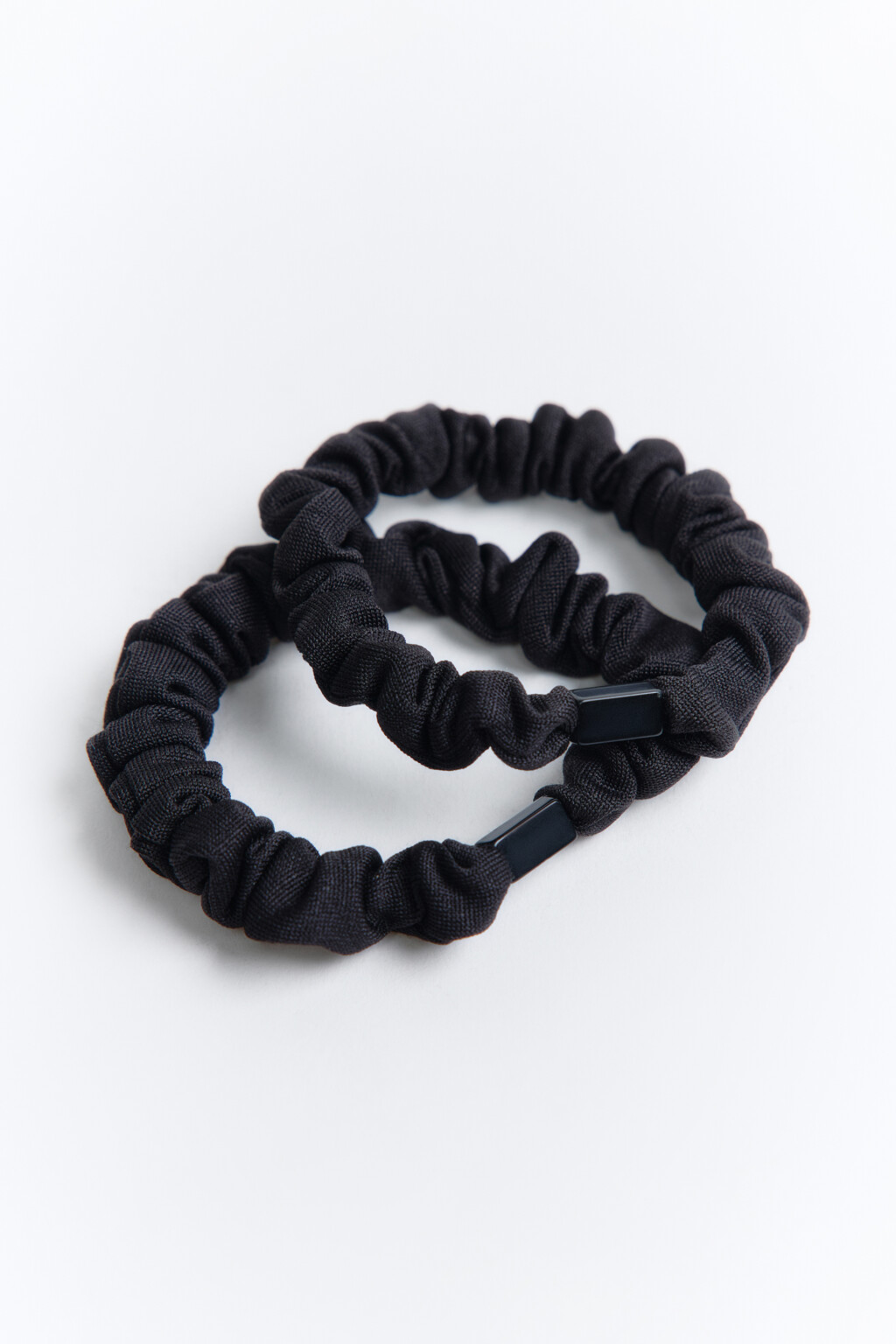 Набор резинок для волос (2 штуки) - цвет черный - 2