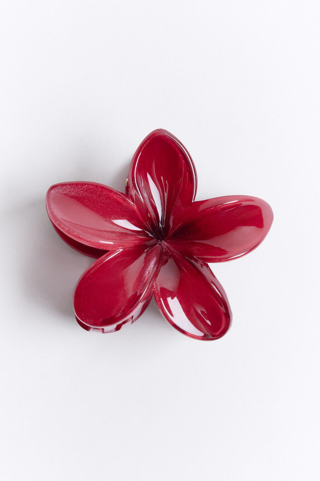 Заколка-краб в виде цветка - цвет мультиколор - 2