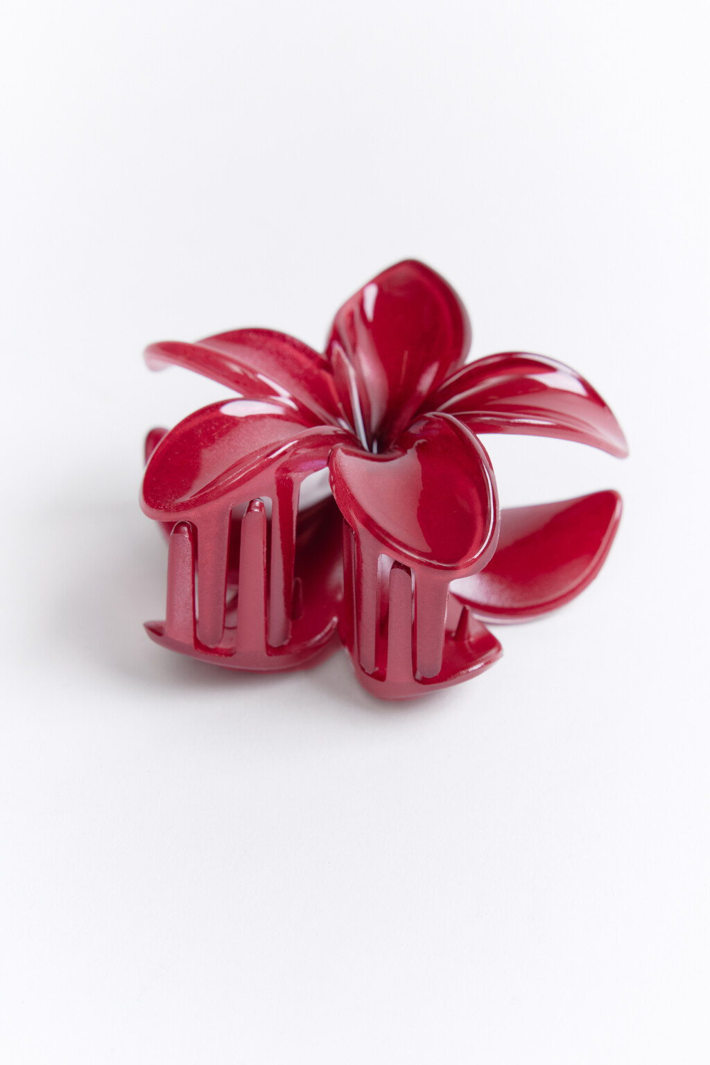 Заколка-краб в виде цветка - цвет мультиколор - 3