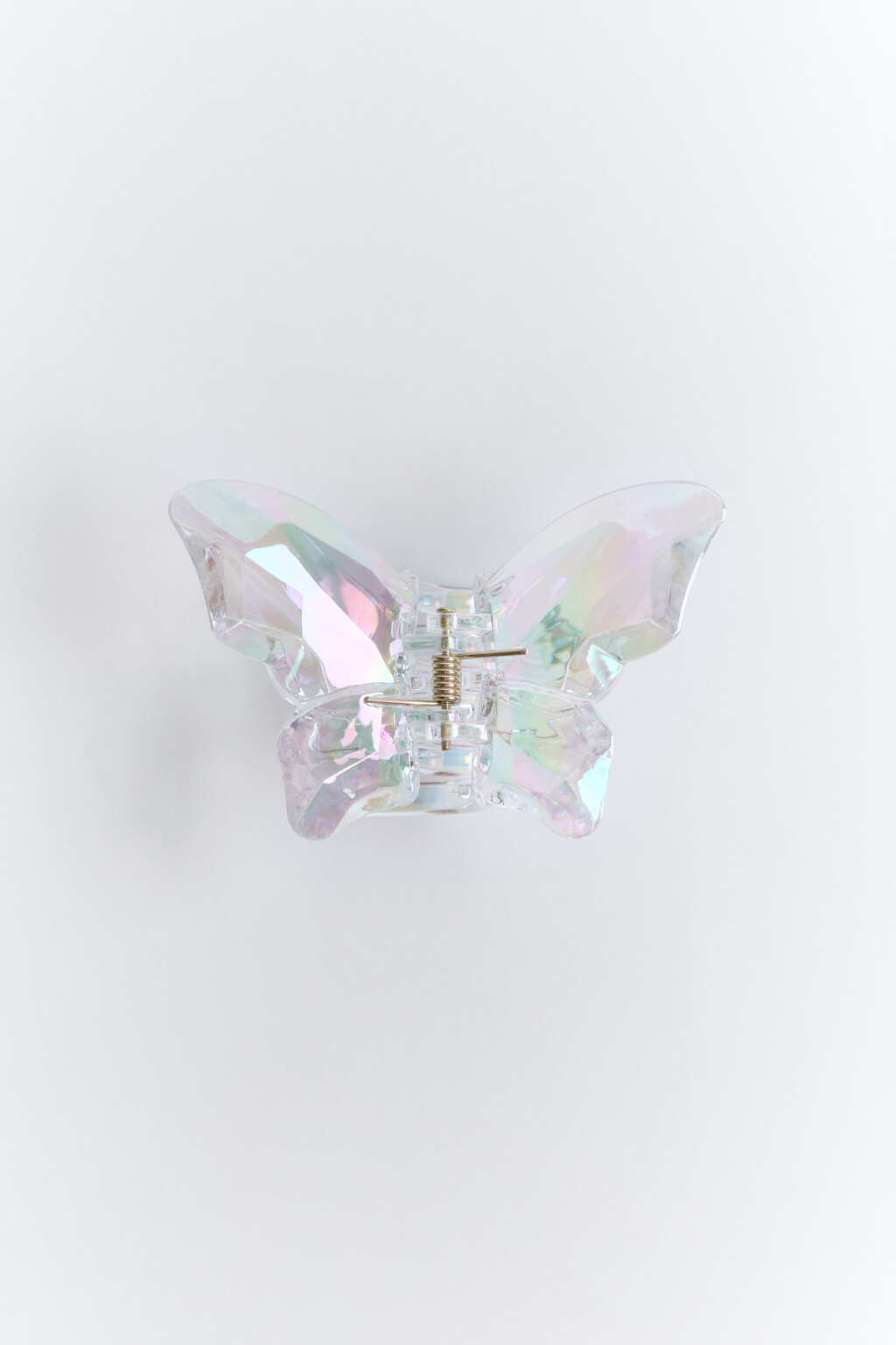 Заколка-краб в виде бабочки - цвет мультиколор - 1