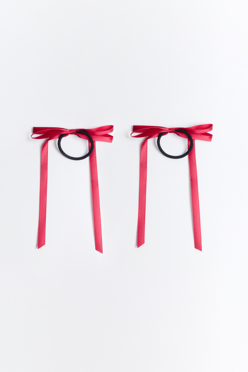 Набор резинок с атласными бантиками (2 штуки) - цвет мультиколор - 2