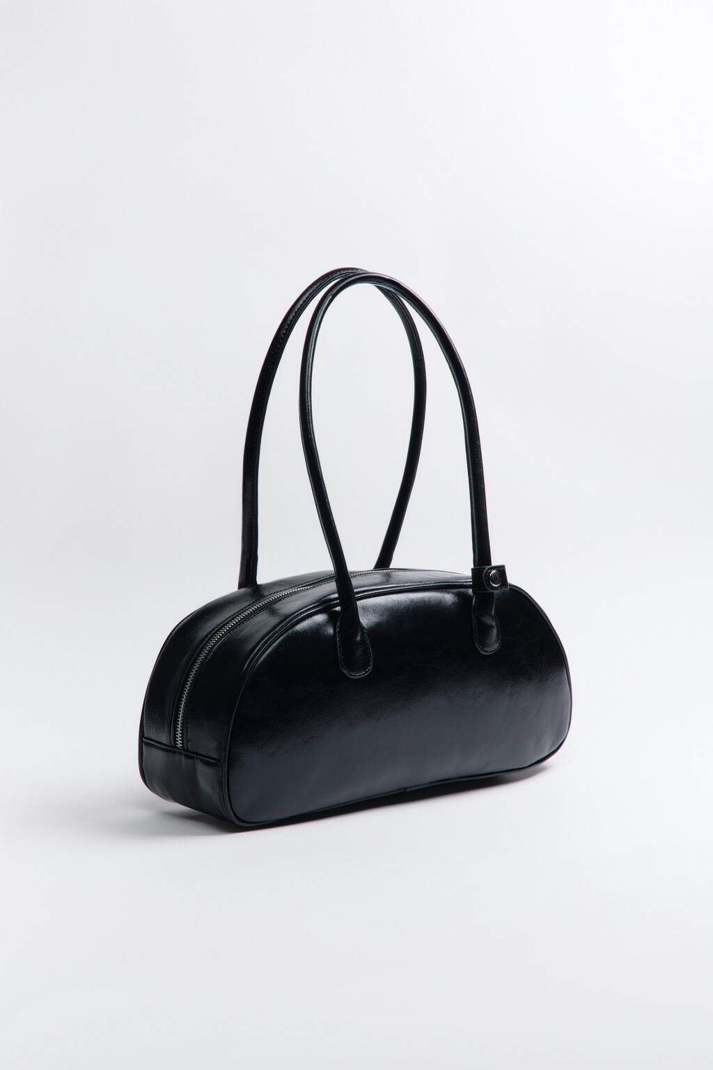 Сумка с двумя ручками на плечо - цвет черный - 3