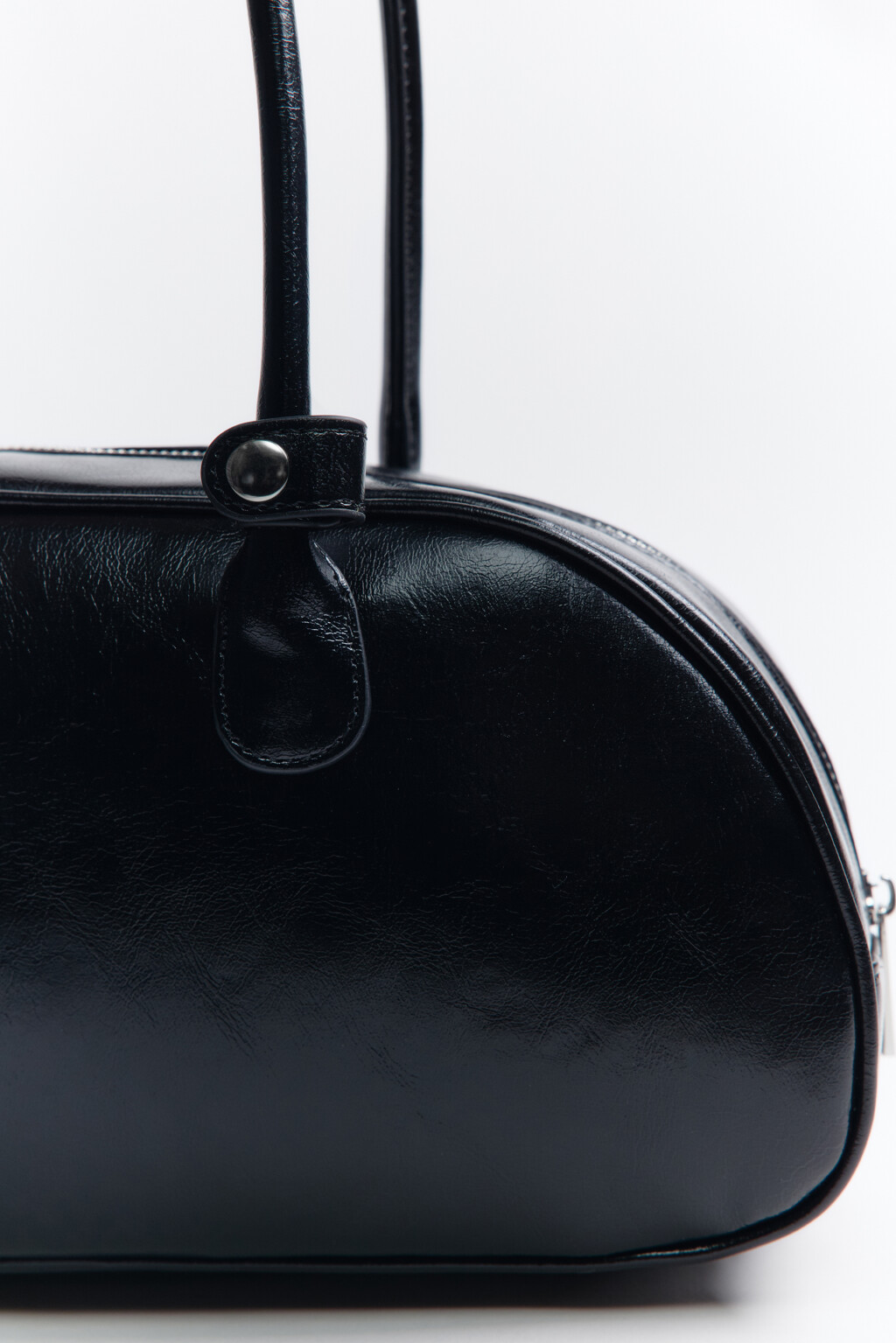 Сумка с двумя ручками на плечо - цвет черный - 5