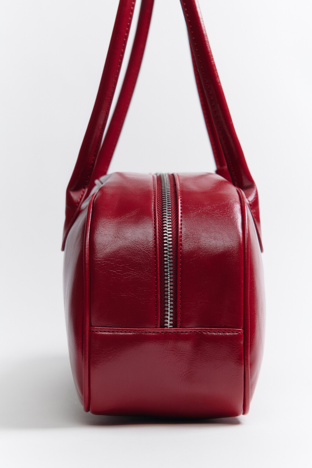 Сумка с двумя ручками на плечо - цвет бордовый - 4