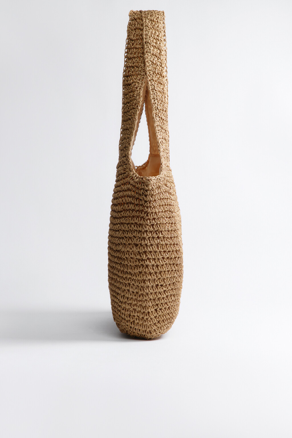 Сумка плетеная с ручками на плечо - цвет бежевый - 7