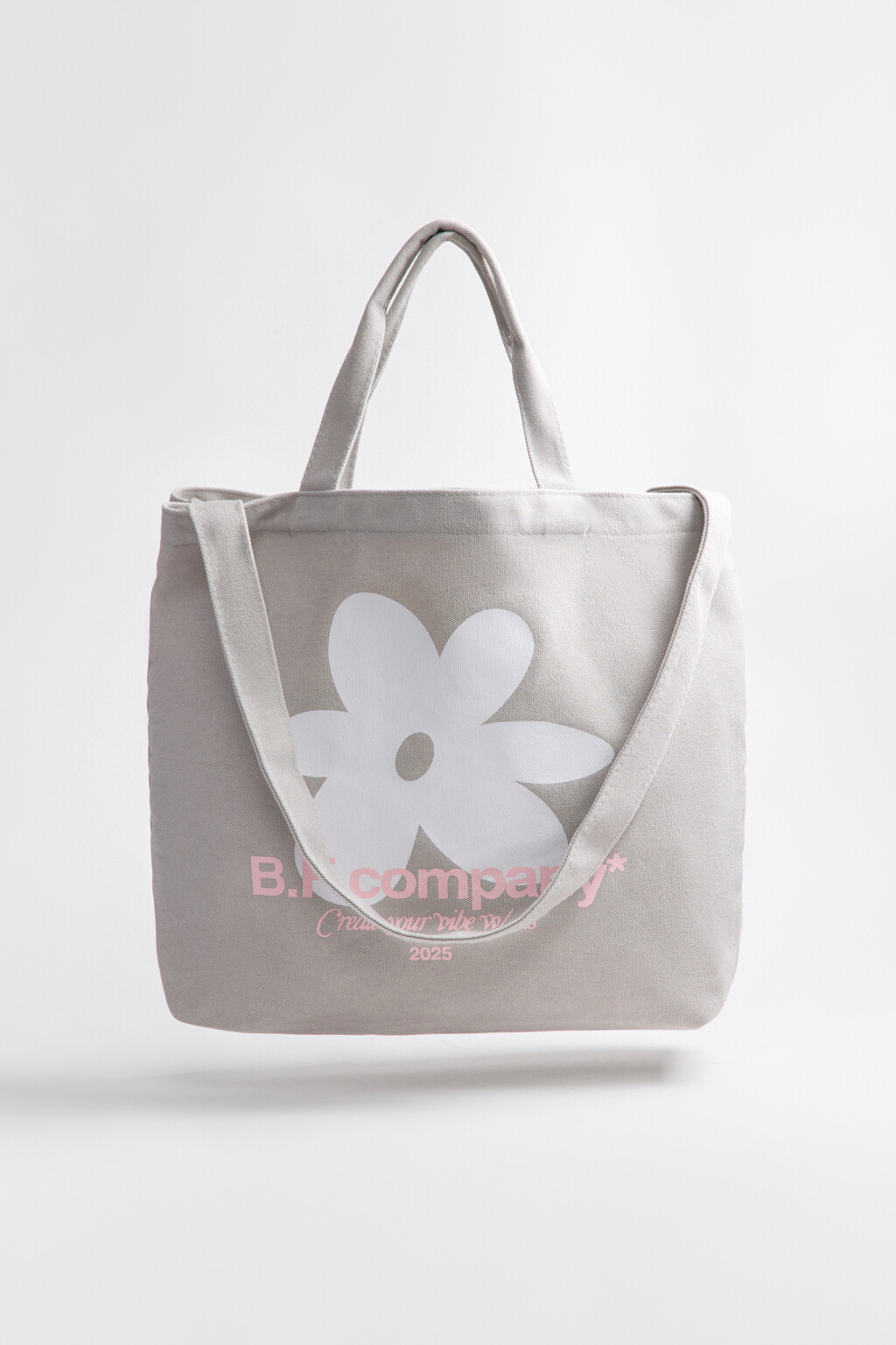 Сумка-шопер текстильная с принтом - цвет мультиколор - 2