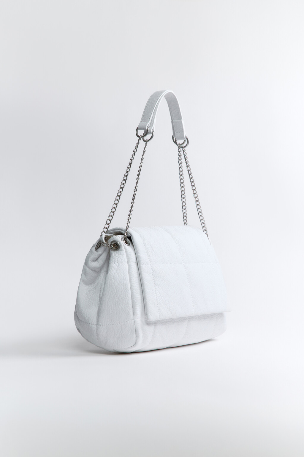 Сумка-кроссбоди с цепочкой через плечо - цвет молочный - 3