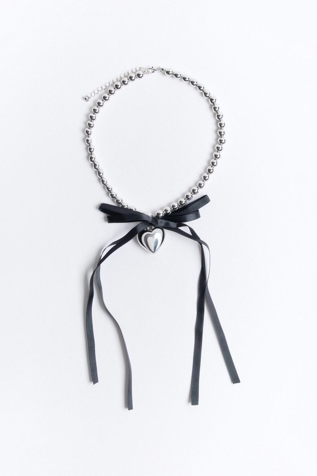 Колье-чокер с бусинами и бантом - цвет мультиколор - 1