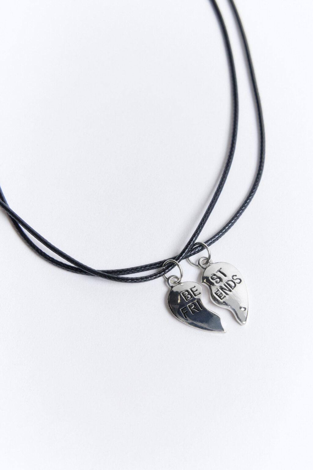 Набор колье с парными подвесками (2 штуки) - цвет серый - 2