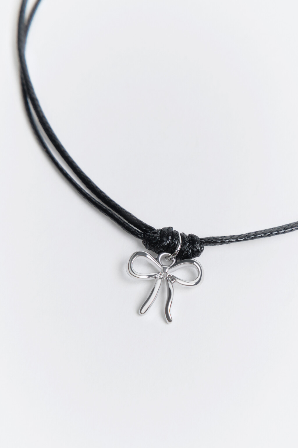 Браслет-шнурок с бантиком - цвет мультиколор - 2