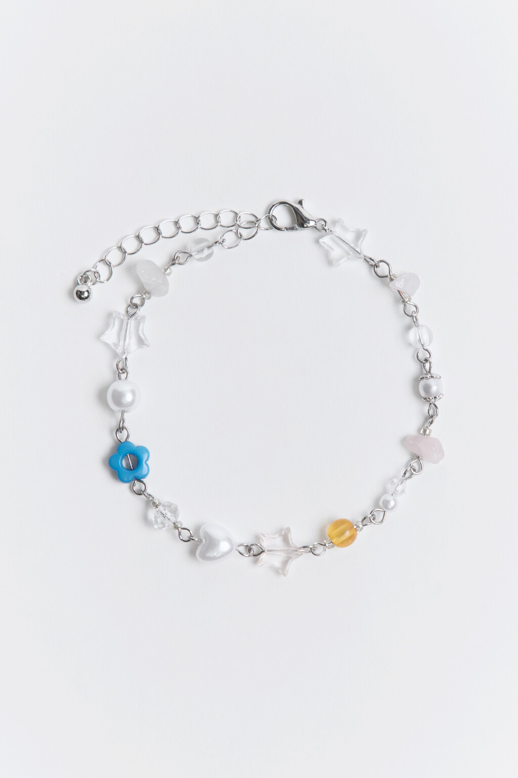 Браслет-цепочка с бусинами - цвет мультиколор - 1